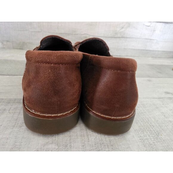 Skechers BOBS Womens Chill Lugs Brown Suede Slip-On Loafers Size 9 - Picture 3 of 5